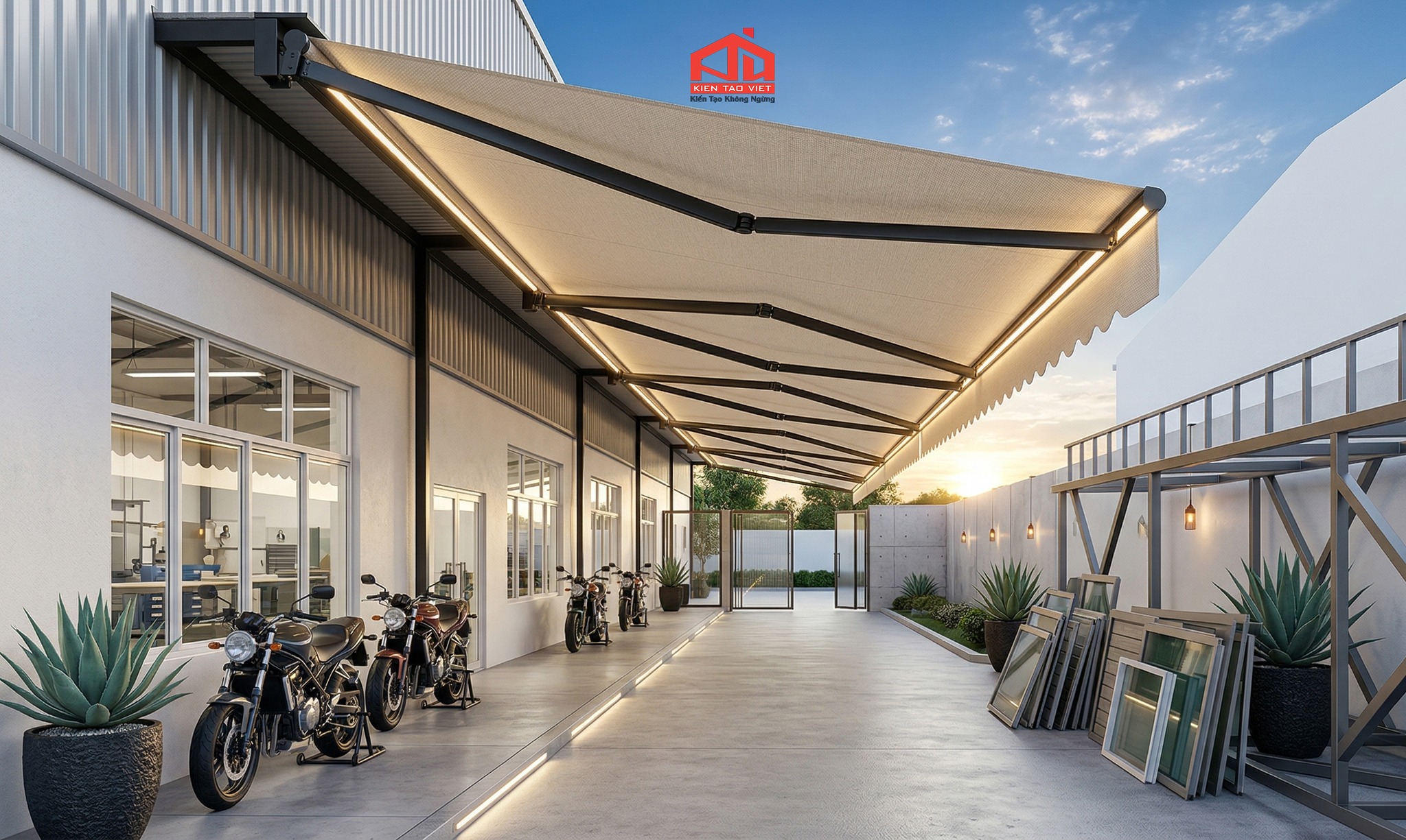 Các Loại Mái Che Nhà Xưởng Phổ Biến Hiện Nay