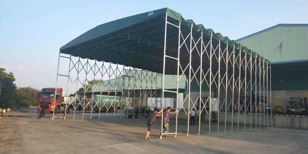 Mobile Dome Canopy & Retractable Roof Systems for Factories and Warehouses – Modern Industrial Solutions by Kien Tao Viet Company