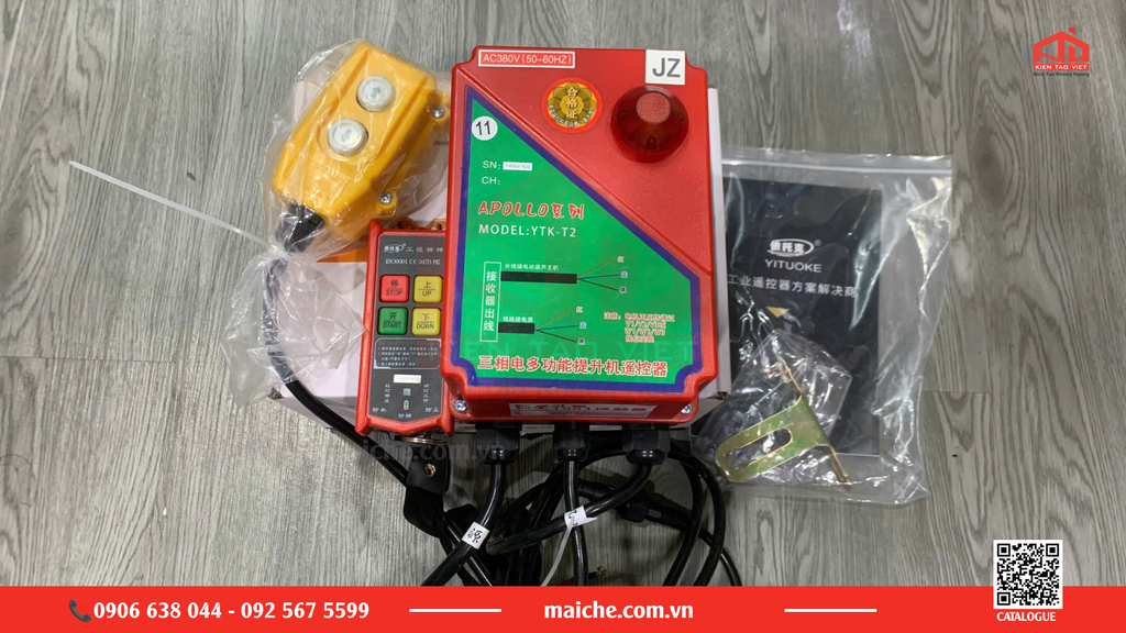 Motor điện tự động lõi đồng chịu tải cao, điều khiển kéo mở dễ dàng qua remote sóng radio.