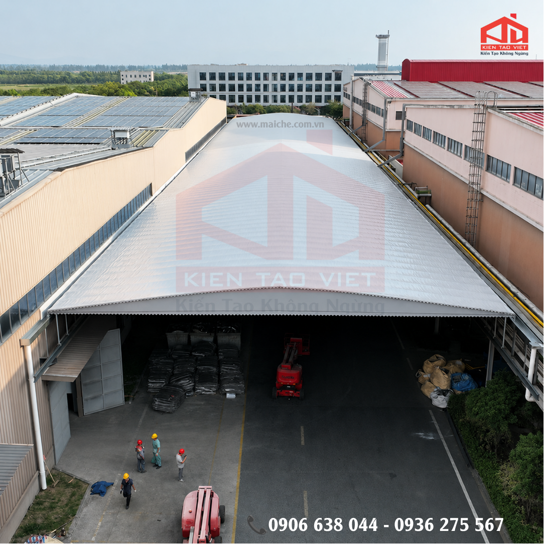 Thi Công Mái Che Di Động Tại Bình Dương Uy Tín, Chuyên Nghiệp 2026