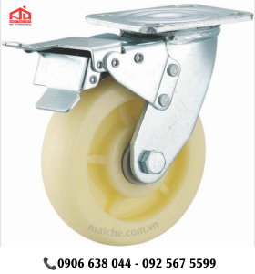 Bánh xe nhựa màu trắng