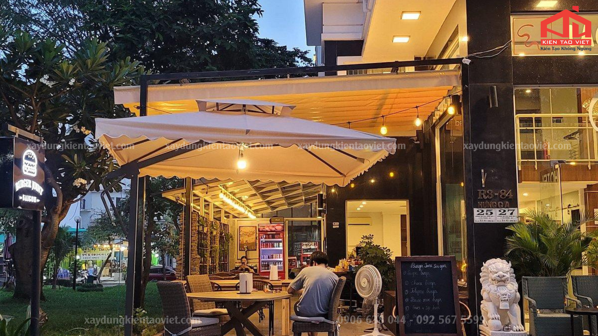 Mái che di động tại Tân An: Tăng Doanh Thu Quán Ăn Nhờ Không Gian Mát Mẻ