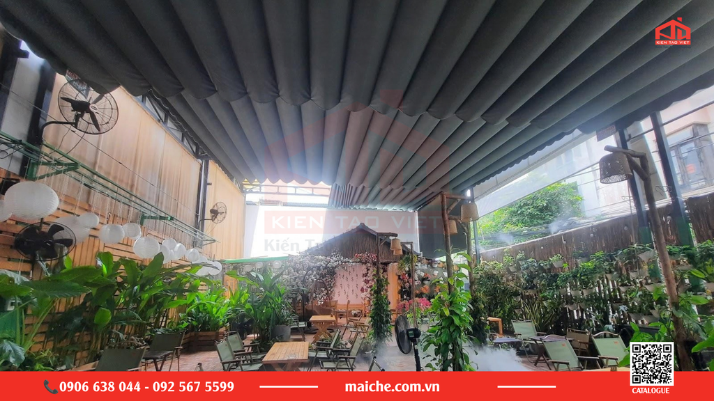 Mái che di động tại Bình Dương: 5 Giải Pháp Cho Quán Cafe
