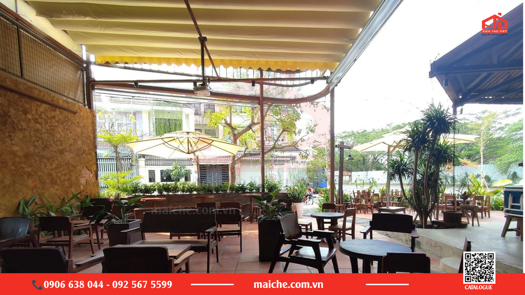 Mái che di động tại Bình Dương: 5 Giải Pháp Cho Quán Cafe